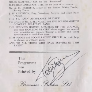 Tom Jones 1968 Autograph
