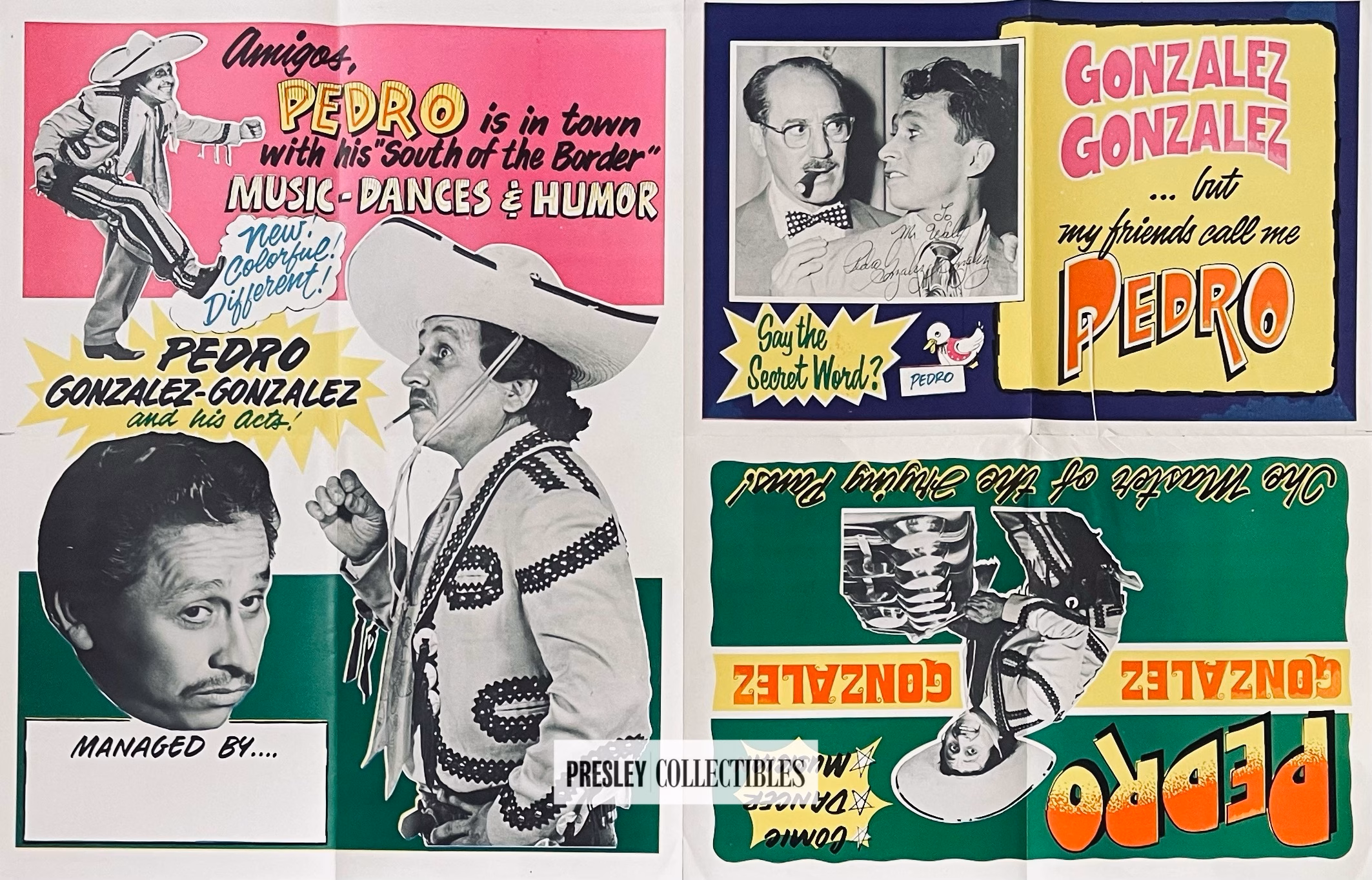 Pedro Gonzalez Gonzalez Signed Poster