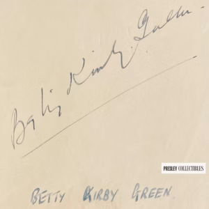 Betty Kirby-Green Autograph