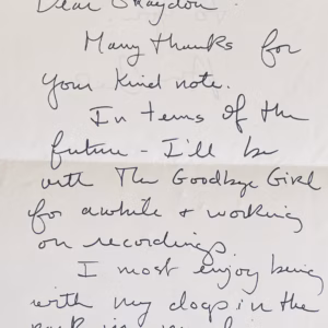 Ann Crumb Autograph