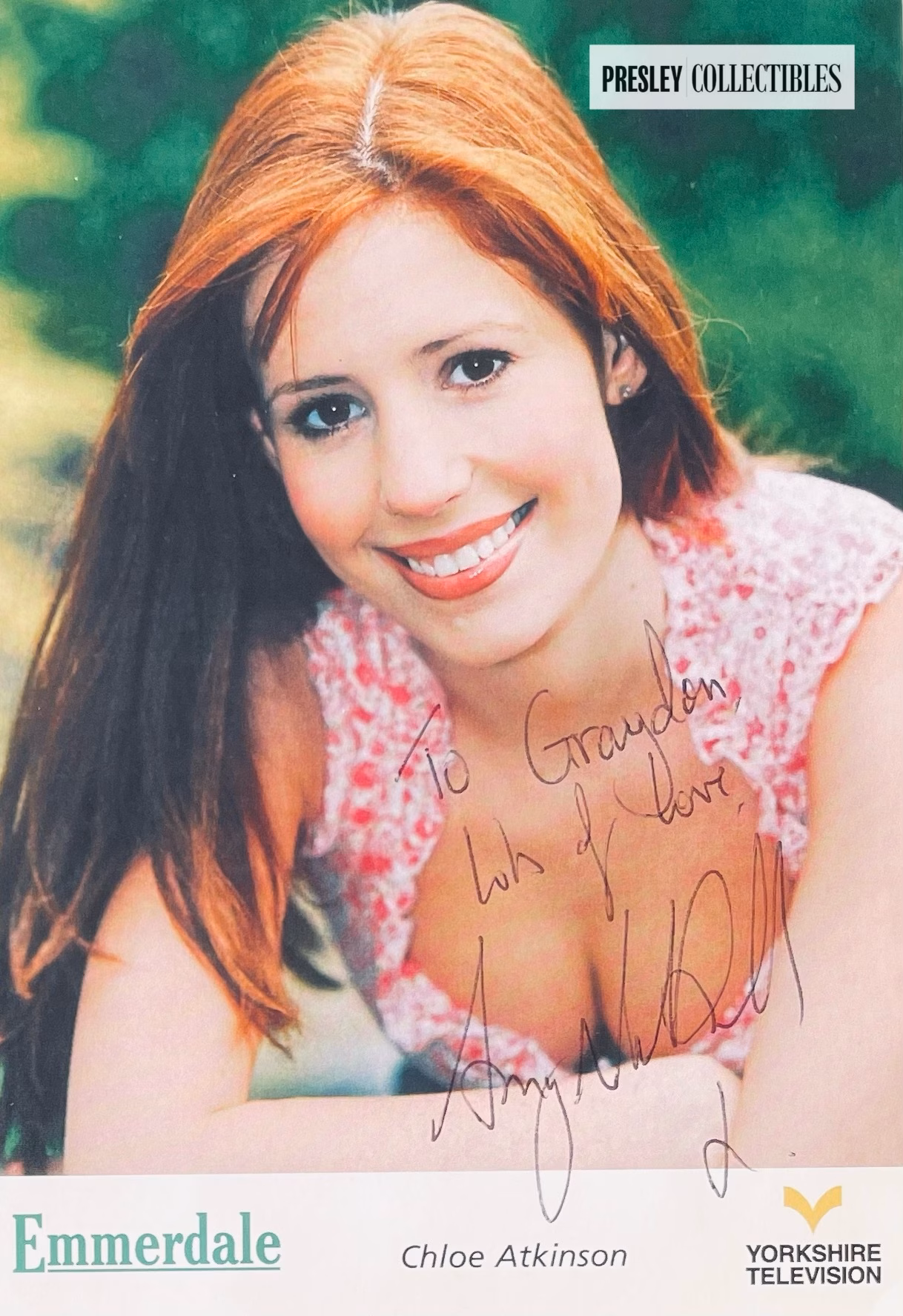 Amy Nuttall Autograph
