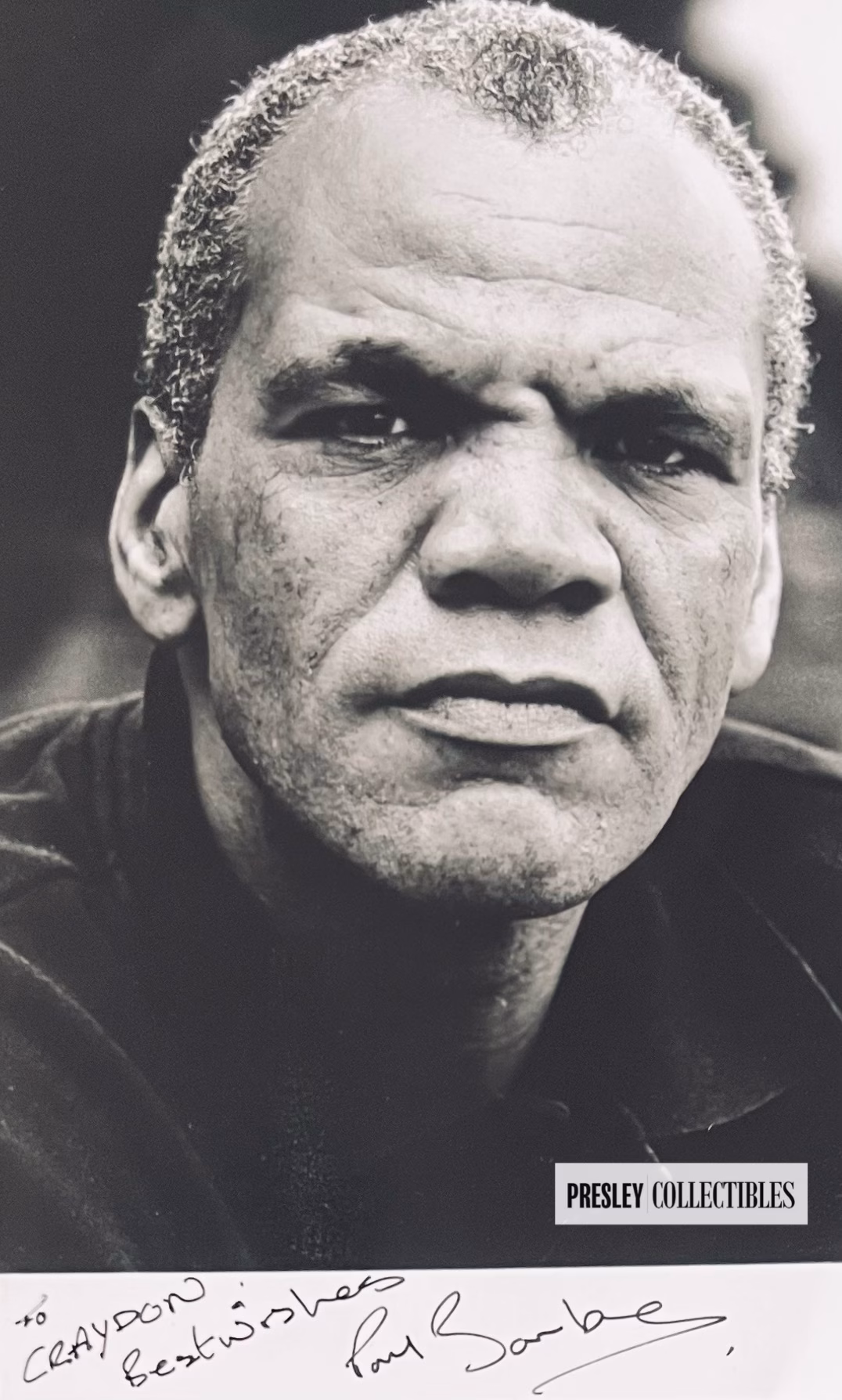 Paul Barber Autograph