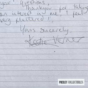 Katie Verner Autograph