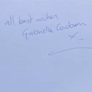 Gabrielle Cowburn Autograph