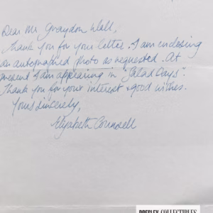 Elizabeth Counsell Autograph