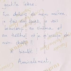 Cassandre Vittu De Kerraoul Autograph