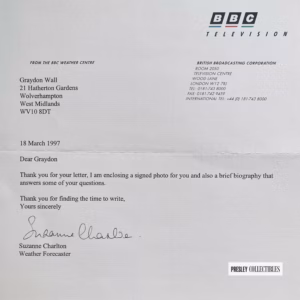 Suzanne Charlton Autograph