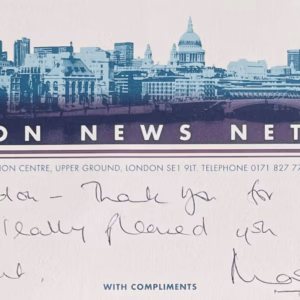Mary Nightingale Autograph