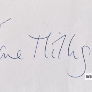 Jane Milligan Autograph