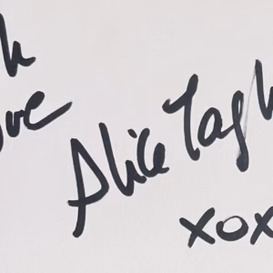 Alice Taglioni Autograph