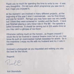 Roli Okorodudu Autograph