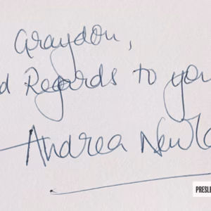 Andrea Newland Autograph