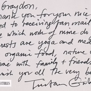 Tristan Gribbin Autograph