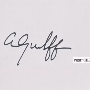 Alex Guelf Autograph