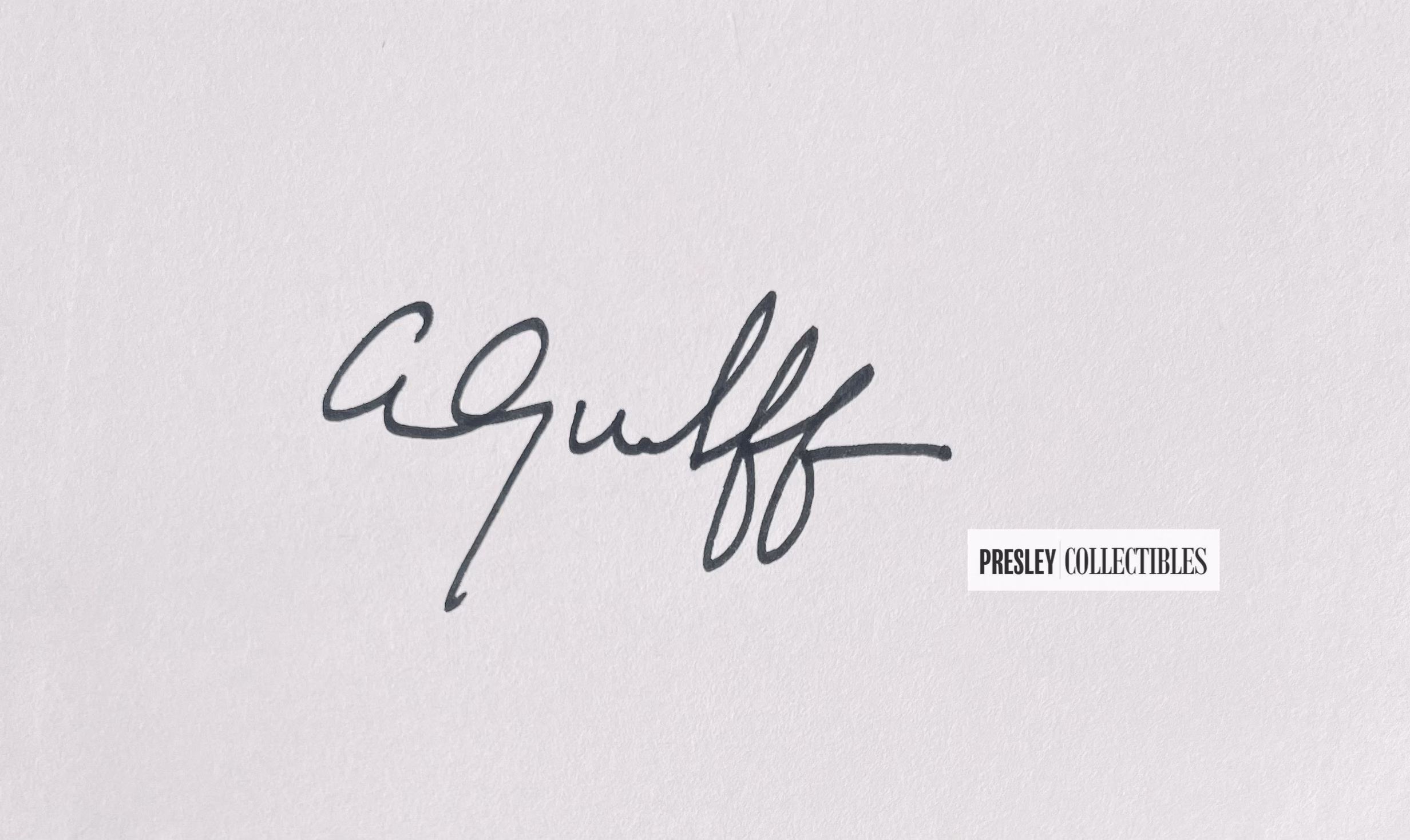 Alex Guelf Autograph