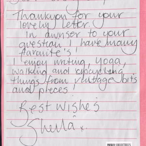 Sheila Grier Autograph