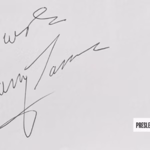 Barry James Autograph