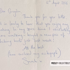 Sarah Twomey Autograph