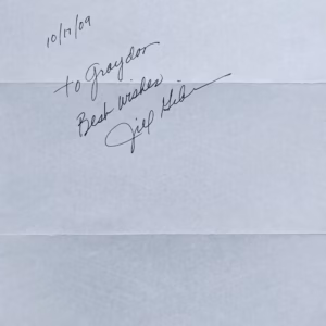 Jill Gibson Autograph