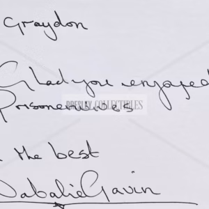 Natalie Gavin Autograph