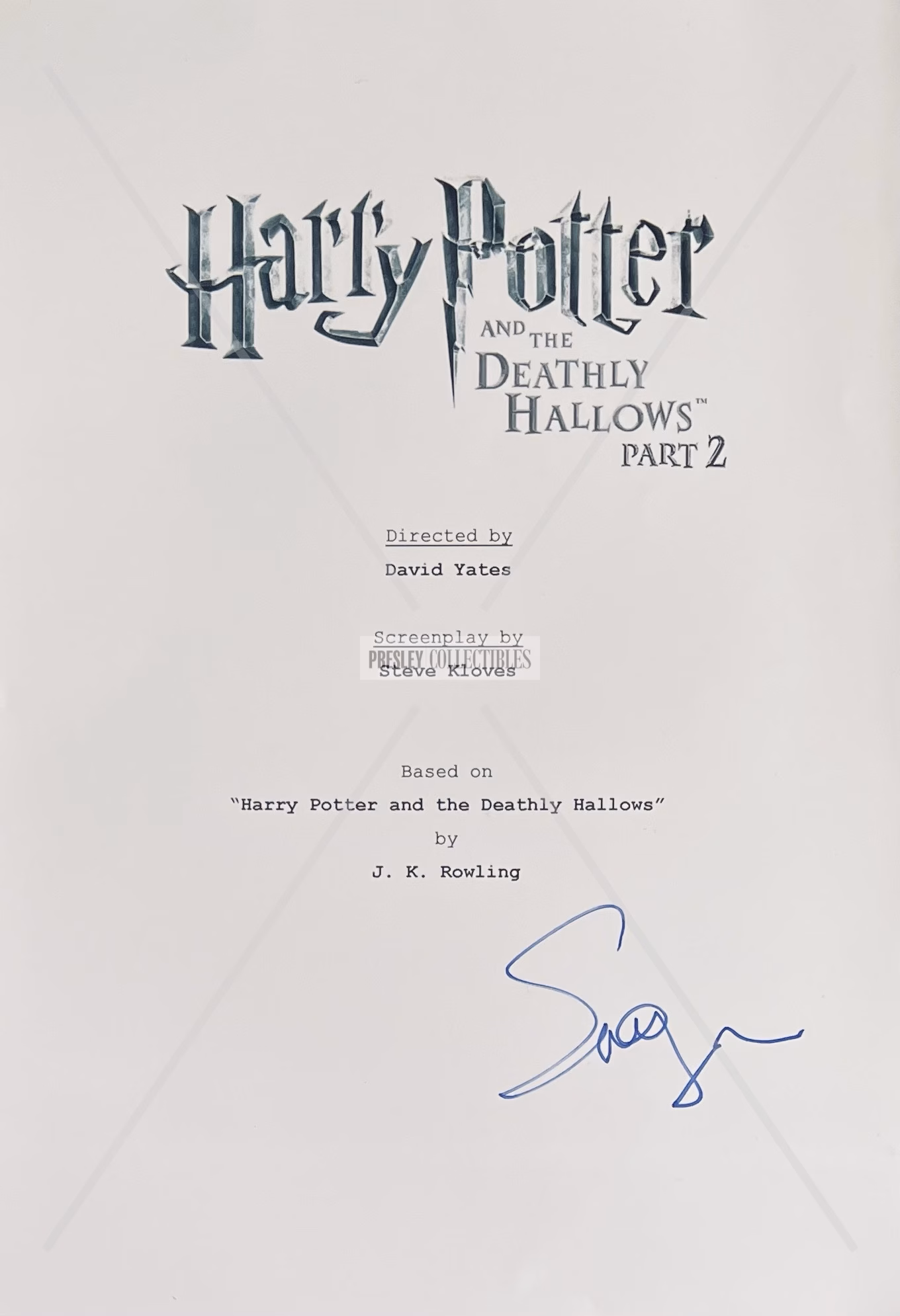 Emma Watson Autograph