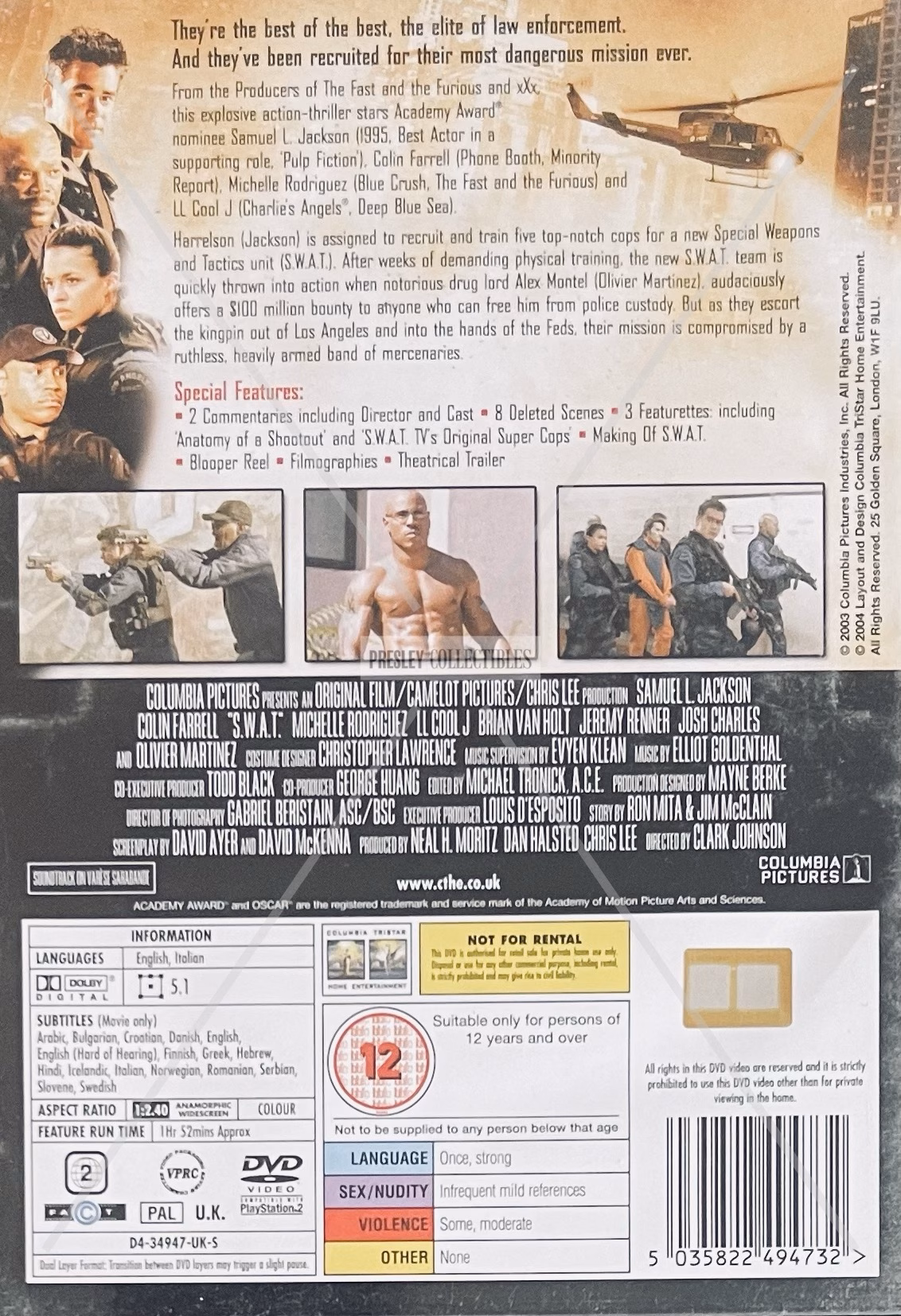 Colin Farrell Autographed DVD