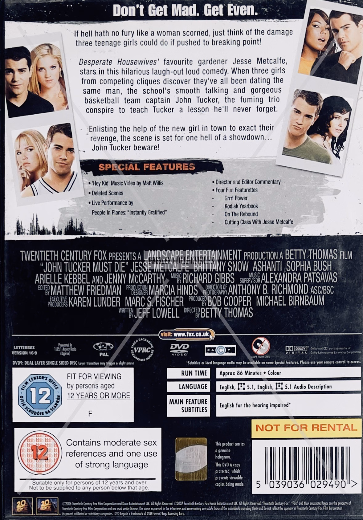 Jesse Metcalfe Autographed DVD
