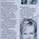 Abbey Norman Autograph