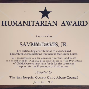 Sammy Davis Jr Award