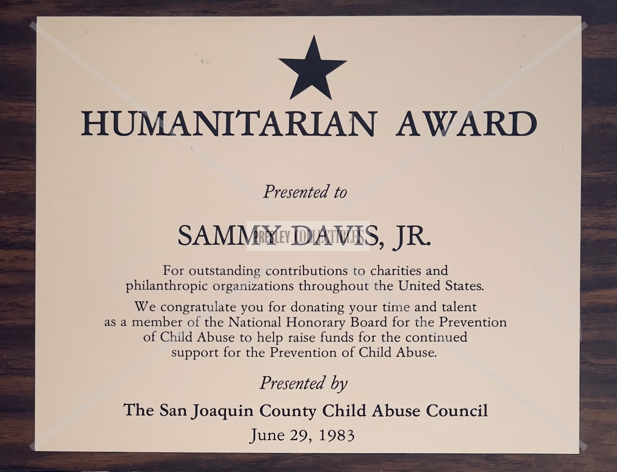 Sammy Davis Jr Award