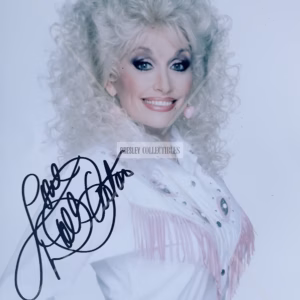 Dolly Parton Hand Signed Photo: 10"x8" promo, inscribed love, dual COA, secure tracked delivery from Presley Collectibles.