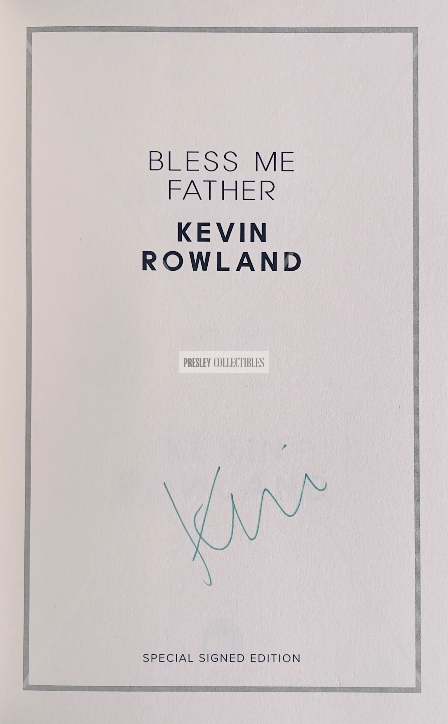 Kevin Rowland Autograph