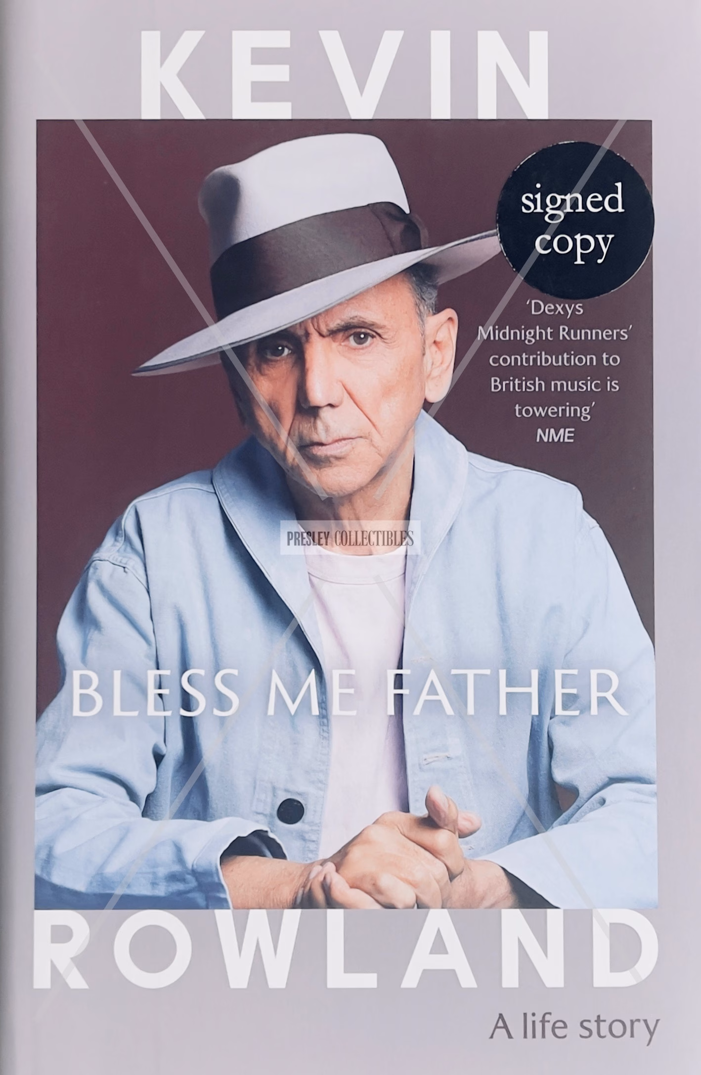 Kevin Rowland Autograph: Bless Me Father signed first edition hardback, product details, COA included and trackable delivery, Buy British pop music memorabilia from Presley Collectibles.