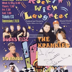 The Krankies Autographs on a single-sided Rockin' With Laughter North Pier Blackpool 2005 theatre flyer, with COA, provenance and worldwide shipping.