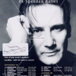 Tony Hadley Signed Flyer: 1999 UK tour theatre handbill, product details, COA included, Buy popular music memorabilia from Presley Collectibles, tracked worldwide delivery.