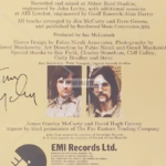 Jim McCarty Autograph on Shoot – On The Frontier CD album tray card with black ink signature, booklet, disc and COA from Presley Collectibles.