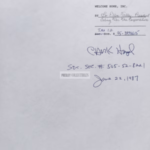 Chuck Hagel Autograph