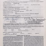 Louis Gossett Jr Autograph hand‑signed AFTRA contract (twice) featuring Certificate of Authenticity and worldwide shipping.