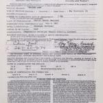 Chris Noel Autograph hand‑signed AFTRA contract (twice) featuring Certificate of Authenticity and worldwide shipping.