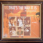 Elvis Presley Stamp Collection framed 30th anniversary Liberia stamp sheet with COA.