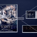 The Hobbit Film Cell limited‑edition mounted display with original film cell and plaque.