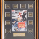 James Bond Limited Edition film cell montage from On Her Majesty's Secret Service with framed display, plaque, and Rye By Post COA, worldwide shipping.