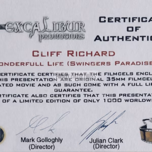 Cliff Richard Film Cells