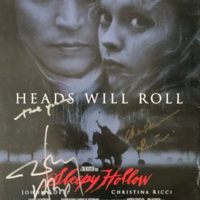 Johnny Depp Sleepy Hollow Autographed Picture Book