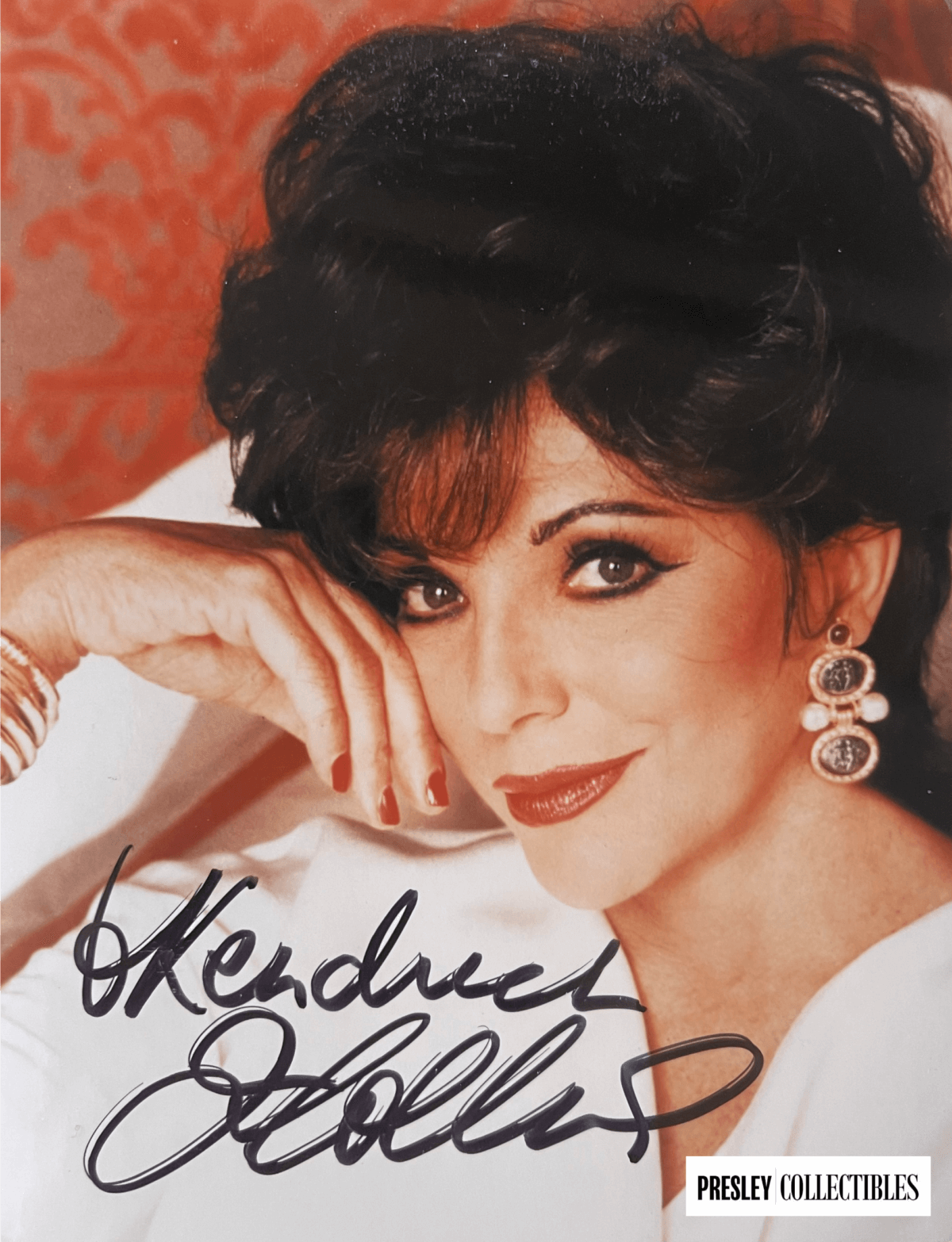 Joan Collins Hand Signed Photo