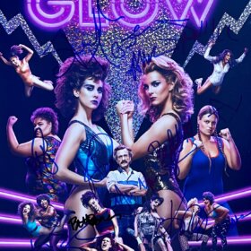 GLOW Cast Signed Poster