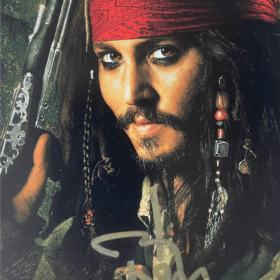 Johnny Depp Signed Card