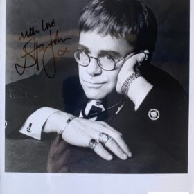 Elton John Signed Photo