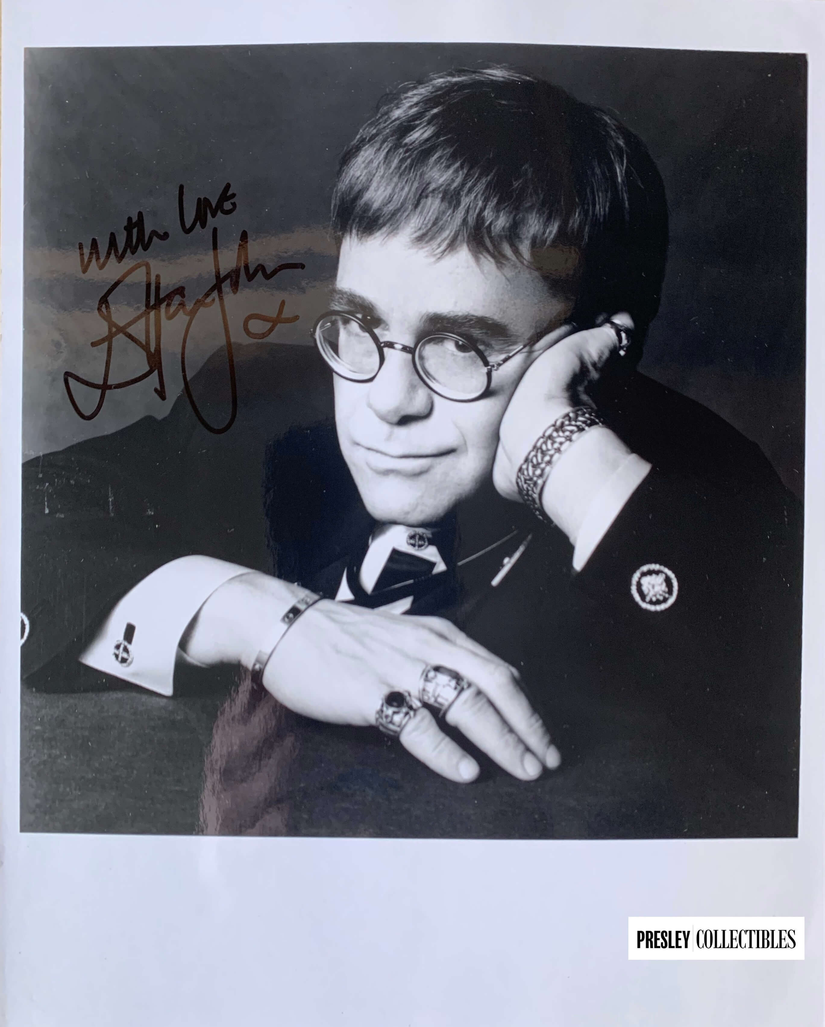 Certificate Sir Elton John SIGNED Photo 1st Generation PRINT Ltd No'd 10 