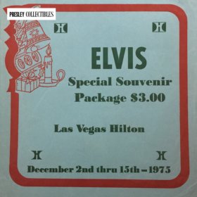 Las Vegas Hilton Elvis Special Souvenir Package